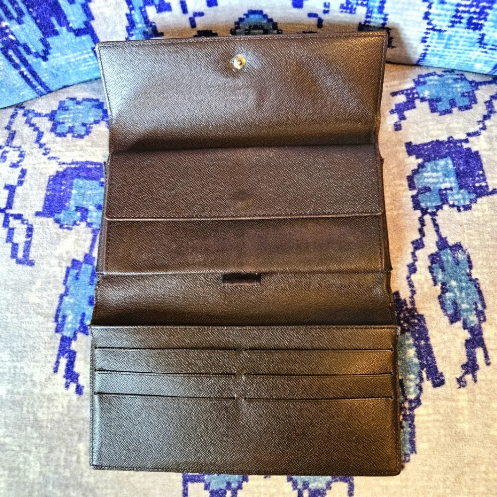 Louis Vuitton Damier Ebene Porte Tresor International Wallet France 1998